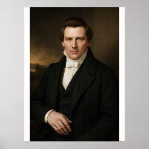 Poster Renderização fotográfica de Joseph Smith™ #2 Arte