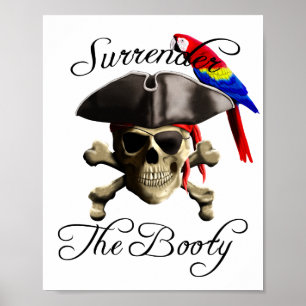 Poster Rendição engraçada do pirata o montante