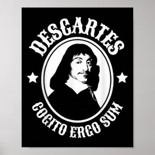 Poster Rene Descartes Cogito Ergo Sum Quote