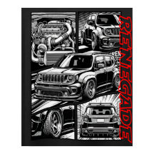 Renegade Widebody Turbo de Corpo Rebaixado Gráfico