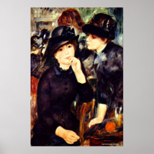 PÔSTER RENIOR PINTING REPRINT - DUAS MENINAS A PRETO
