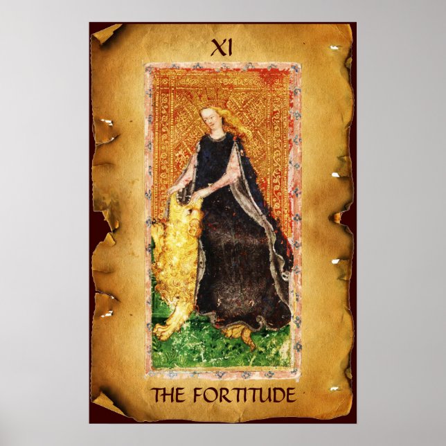 POSTER RENISSÂNCIA ANTIQUA VISA A FORTITUDE- FORÇA (Frente)