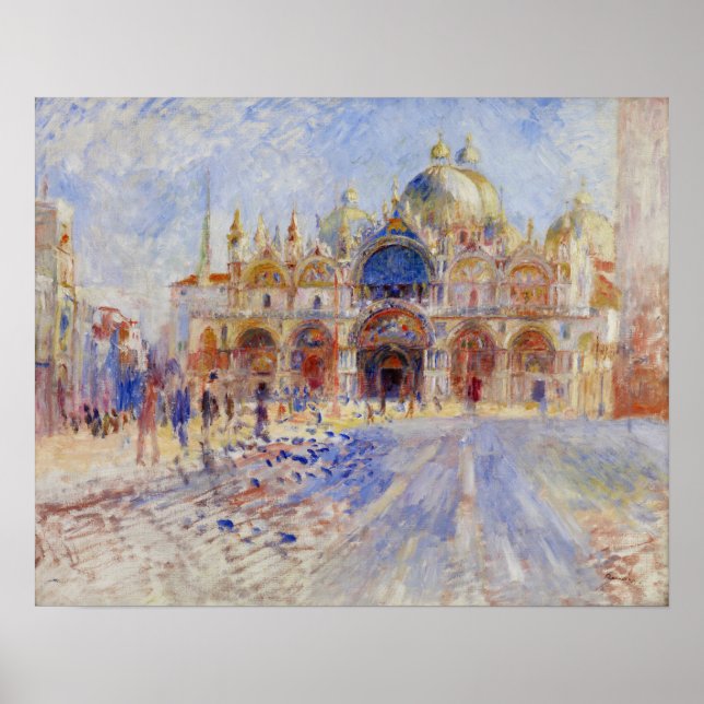 Poster Renoir - A Piazza San Marco, Veneza (Frente)