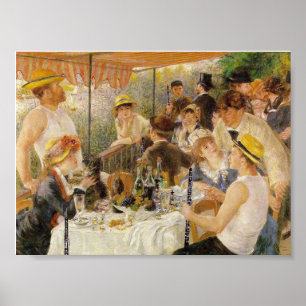 Pôster Renoir, almoço do partido do barco (com Oboes)