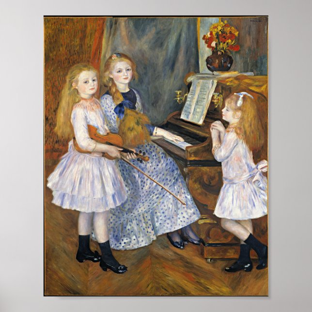 Poster Renoir - As Filhas de Catulle Menogs, (Frente)