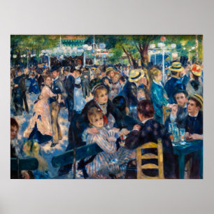 Poster Renoir belas artes - Dança no Le Moulin de la Gal