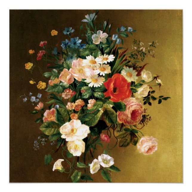 Pôster Renoir - Buquê de Flores, 1858, (Frente)