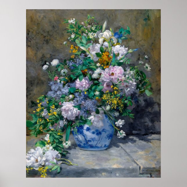 Poster Renoir, Buquê Primavera, 1866 (Frente)