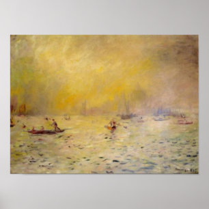 Poster Renoir é uma visão do nevoeiro de Veneza