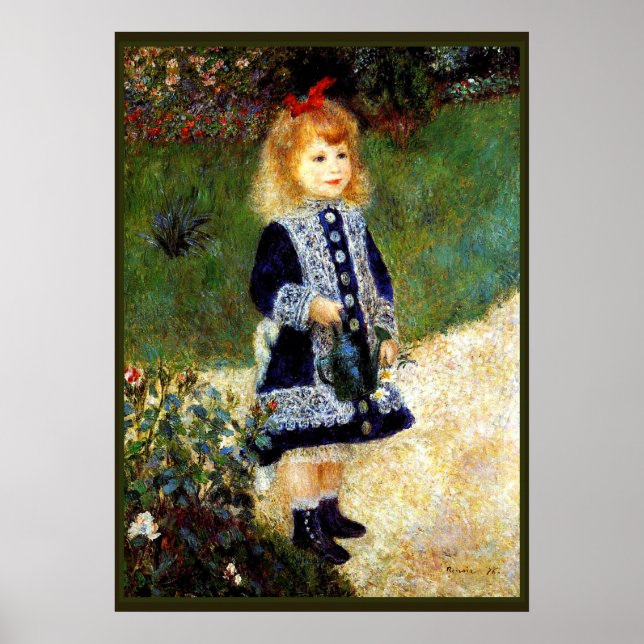 Poster Renoir - Garota com lata de água (Frente)