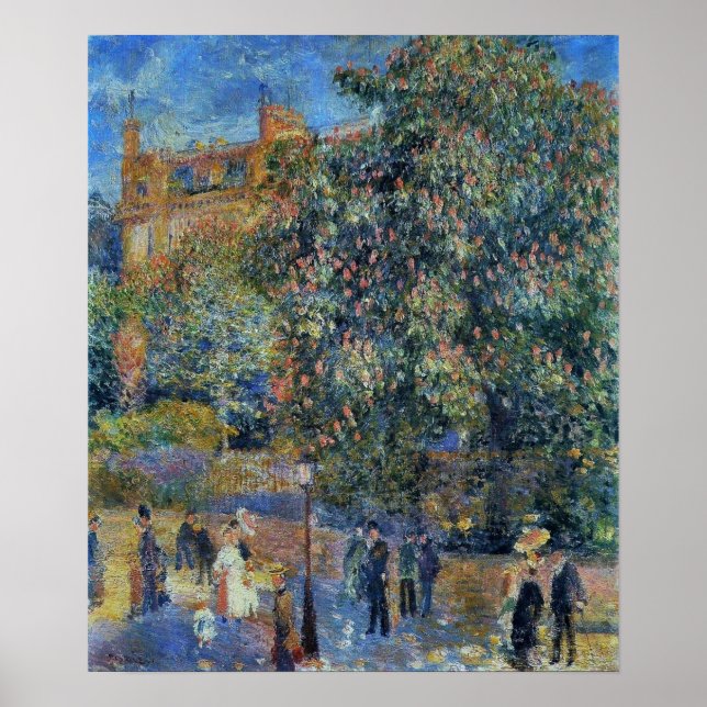 Poster Renoir - La Place Saint-Georges 1875 (Frente)