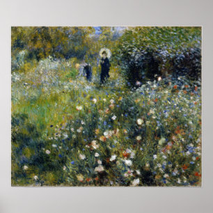 Poster Renoir - Mulher Com Parasol Num Jardim