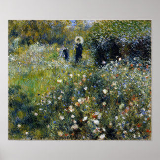 Poster Renoir - Mulher Com Parasol Num Jardim