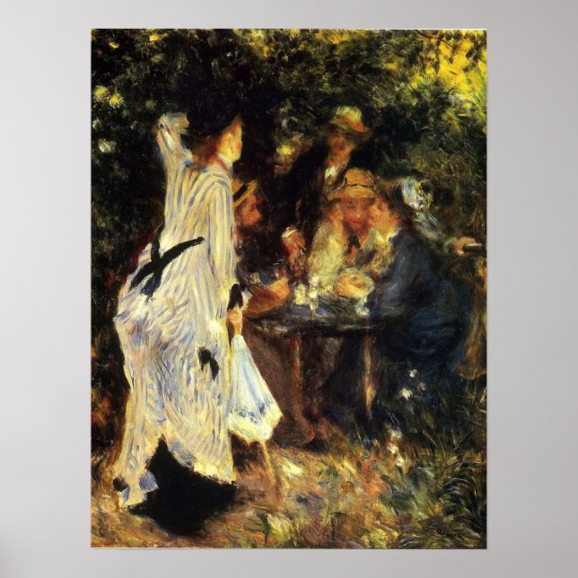 Poster Renoir - No Jardim 1876 (Frente)