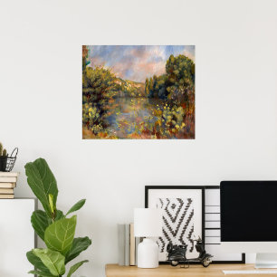 Poster Renoir - Paisagem à Beira do Lago