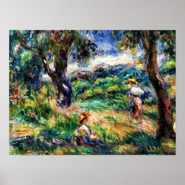 Pôster Renoir - Paisagem Azul (Frente)