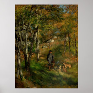 Poster Renoir - Pintor Jules E Cães na Floresta