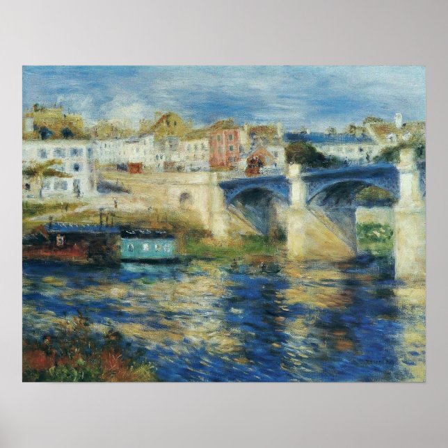 Poster Renoir - The Chatou Bridge 1875 (Frente)