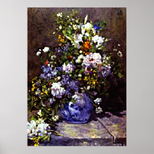 Pôster Renoir - Vase Azul