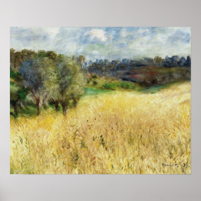 Poster Renoir - Wheatfield 1879 (Frente)