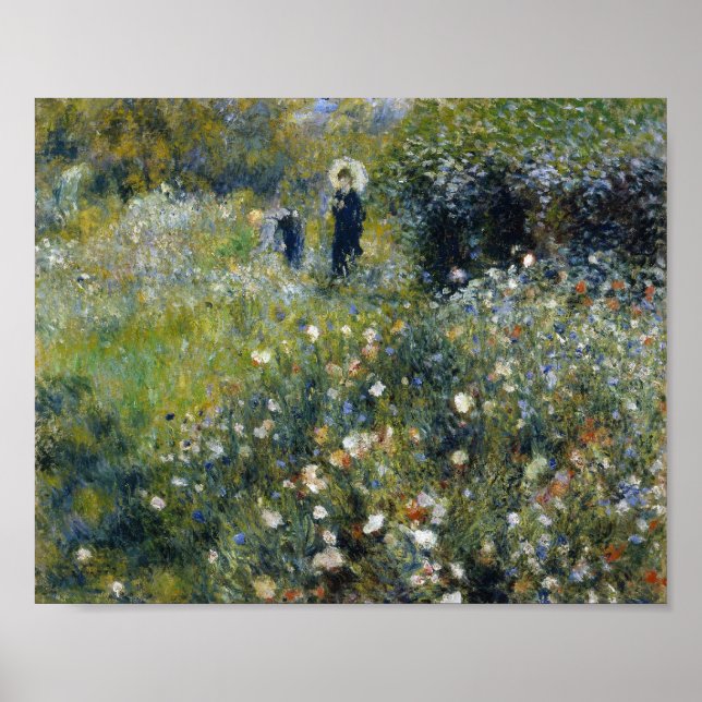 Poster Renoir Woman with Parasol in Garden (Frente)