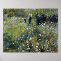 Renoir Woman with Parasol in Garden