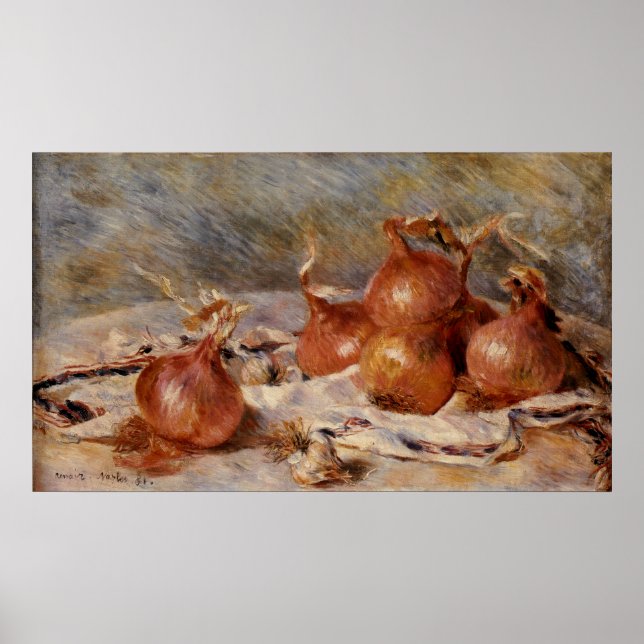 Poster Renoir's Still Life with Onions (1881) (Frente)