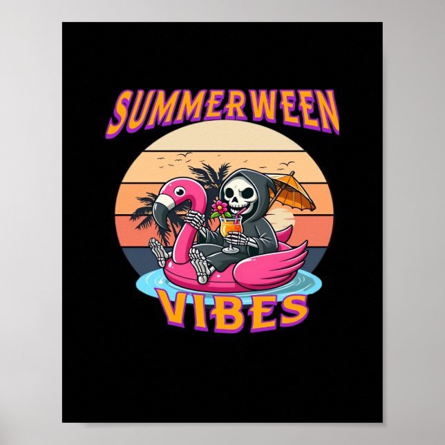 Poster Reparador Flamingo Float Summerbetween Vibes Grim (Frente)