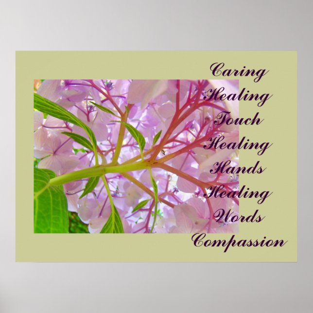 Pôster Reparo De Cuidados O Reparo De Toques Mãos Palavra (Frente)