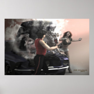 Pôster Reparo na estrada