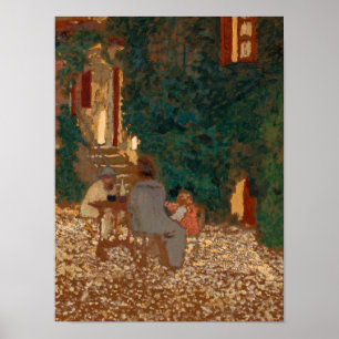 Poster Repassado em um Jardim, 1898 por Edouard Vuillard