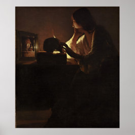 Poster Repentant Magdalen - Georges de La Tour Fine Art