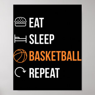 Poster Repetição de Basquete no Sono