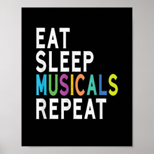 Poster Repetição de Musicais do Sono