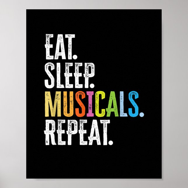 Poster Repetição de Músicos do Sono (Frente)