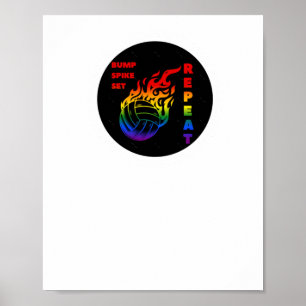 Poster Repetição do Coletor de Voleibol