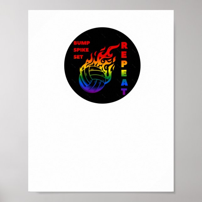 Poster Repetição do Coletor de Voleibol (Frente)