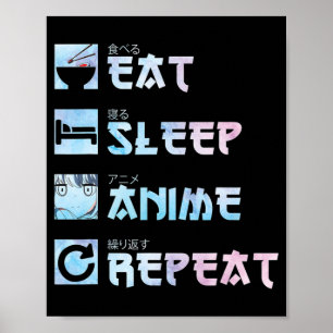 Poster Repetir animação de repouso - estilo de aquarela A