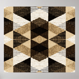 Poster Repetir Geometria: Design de Fundo Texturizado