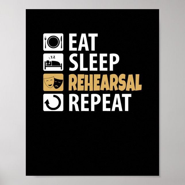 Poster Repetir o ensaio de sono (Frente)