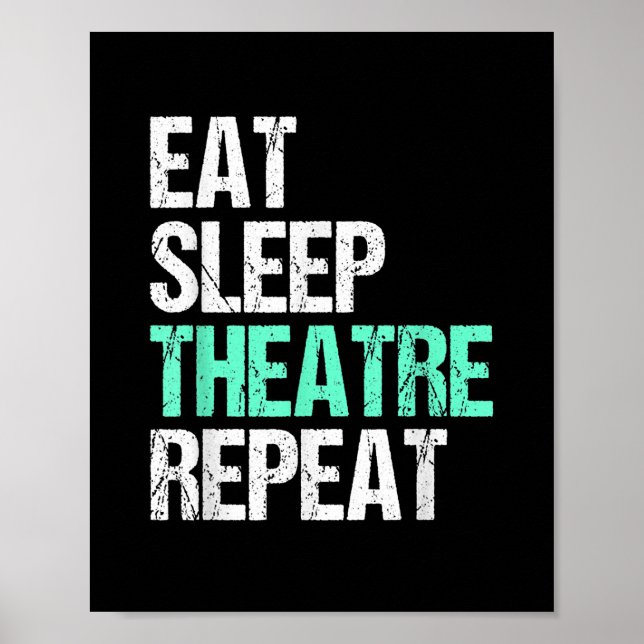 Poster Repetir Teatro De Sono (Frente)