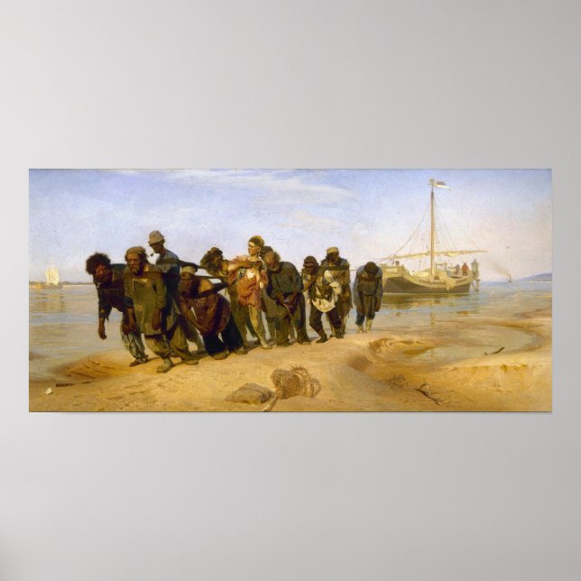 Poster Repin - Barge Haulers Na Volga (Frente)