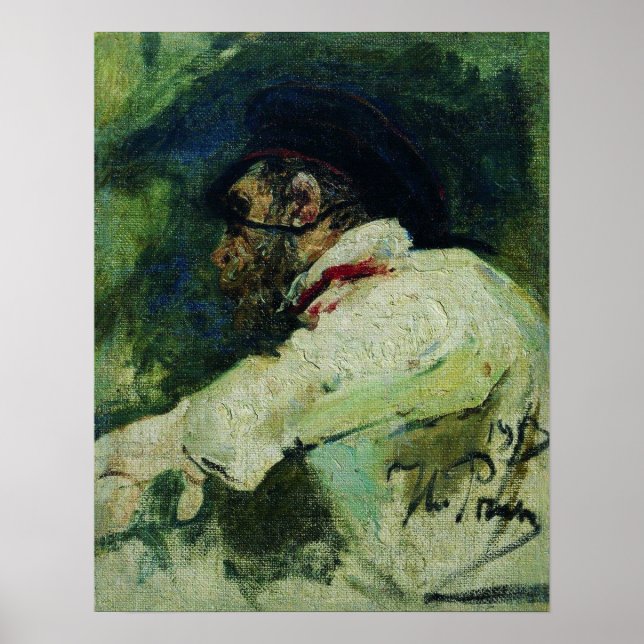 Poster Repin - Man In White Jaqueta 1913 (Frente)