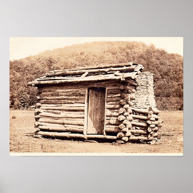 Pôster Réplica da primeira cabine construída em Kentucky (Frente)