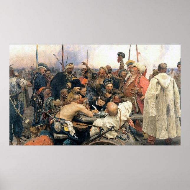 Pôster Reply of the Zaporozhian Cossacks (Frente)