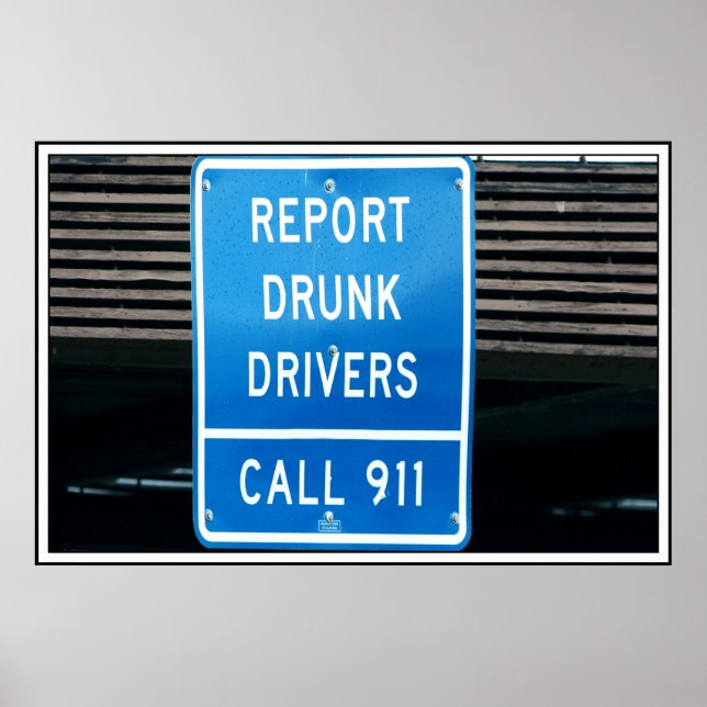 Poster Report Drunk Drivers (Frente)