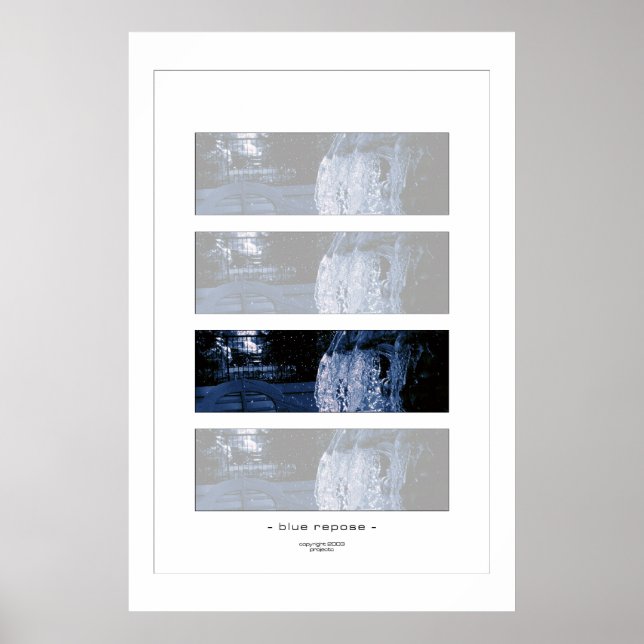 Poster repouso azul (Frente)