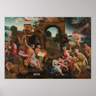 Poster Representação Antiga das Bruxas