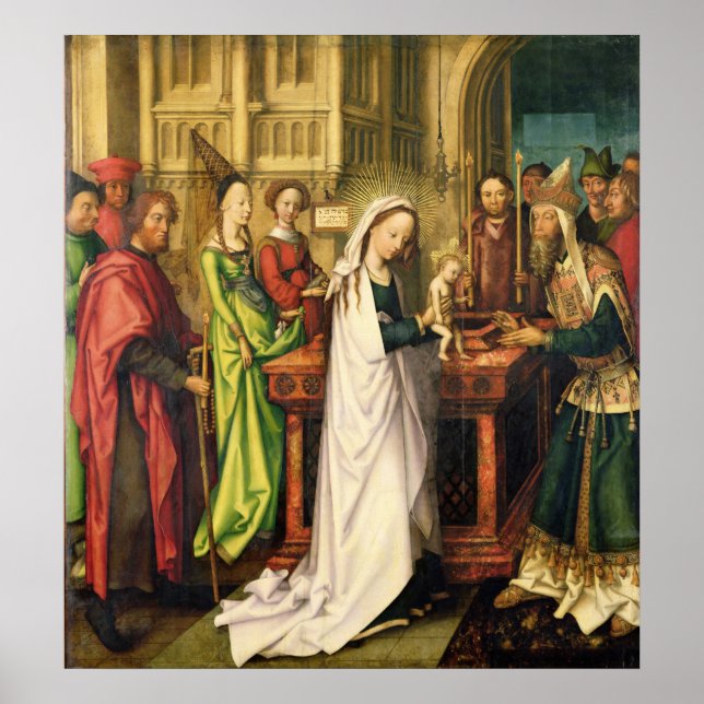 Poster Representação de Cristo no Templo, 1500 (Frente)