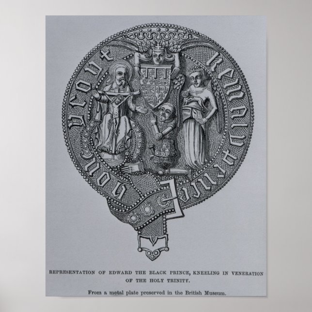 Pôster Representação de Edward o Príncipe Negro (Frente)
